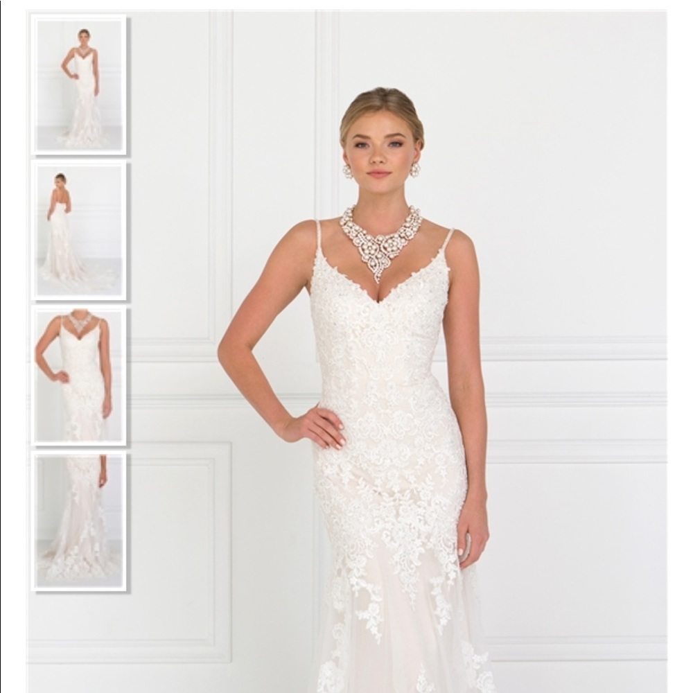 Beautiful ivory/champagne wedding/reception dress
